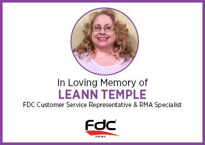 We Sadly Announce the Passing of Leann Temple
