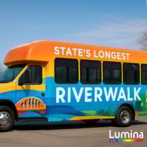 Lumina® by FDC 7128 Print Media: Premium Cast Vinyl Wrap Film, Low Profile Air Egress Adhesive