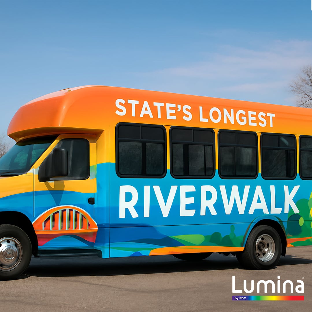 Lumina® by FDC 7128 Print Media: Premium Cast Vinyl Wrap Film, Low Profile Air Egress Adhesive